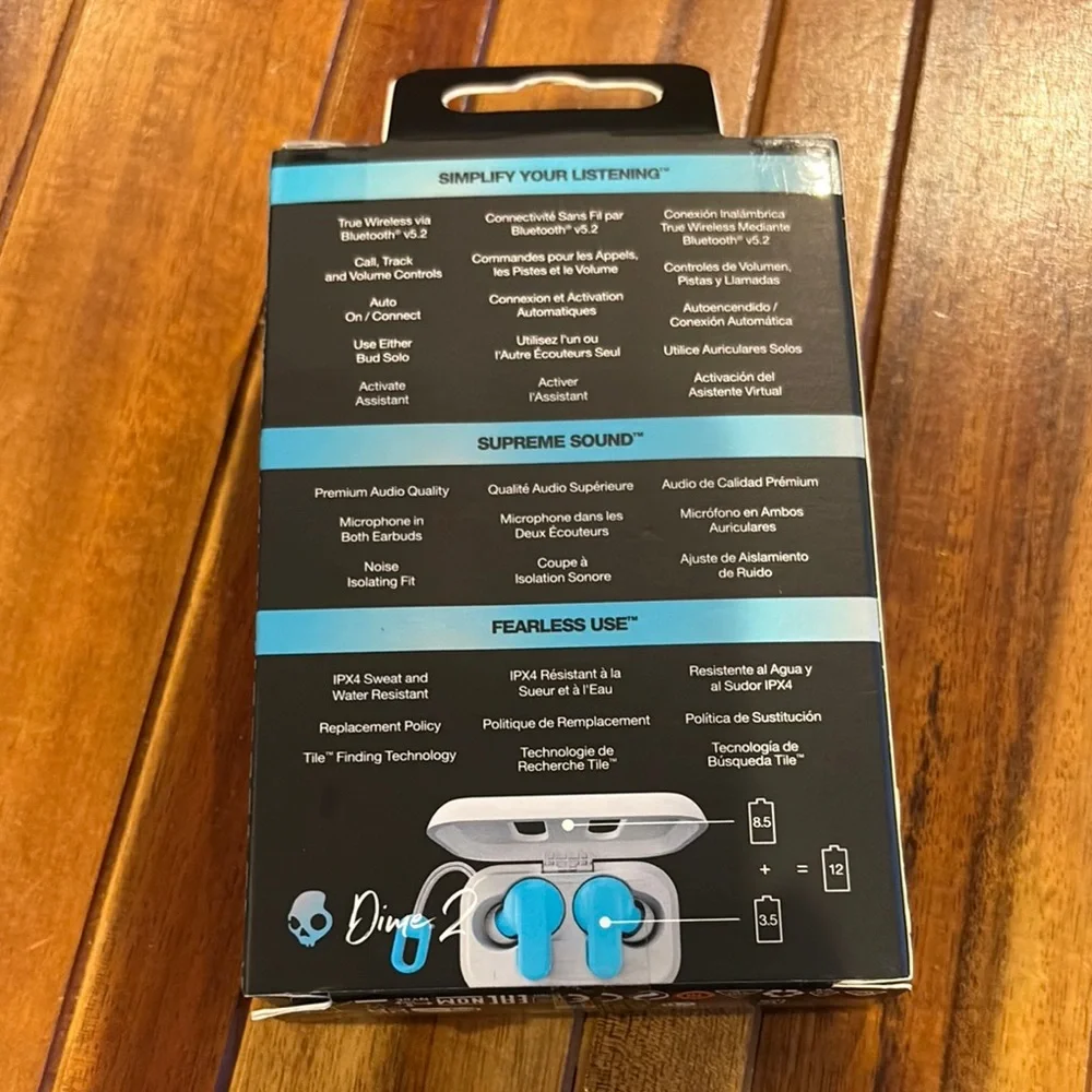 Skullcandy Blue Wireless Headset